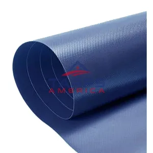 18 oz Heavy Duty Blue Vinyl Coated Polyester Roll by AtlasShield®