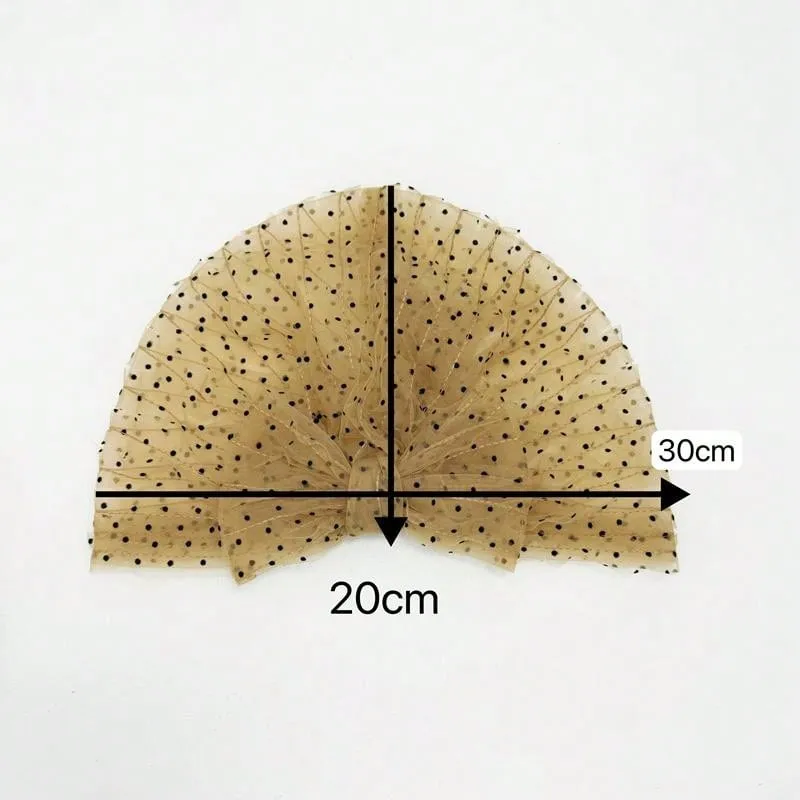 1pc Handmade Elastic Breathable Hair Covering Cap - Khaki