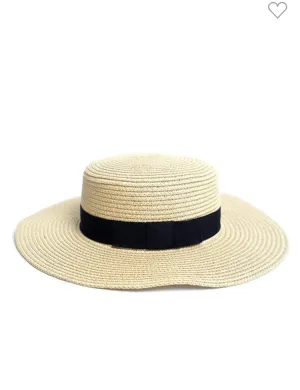 Beige Wide Brim Hat