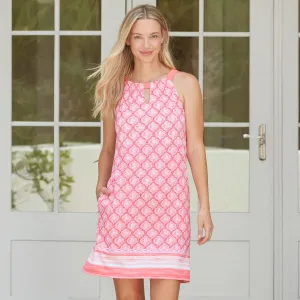 Cabana Life UV Protection Sleeveless Halter Shift Dress