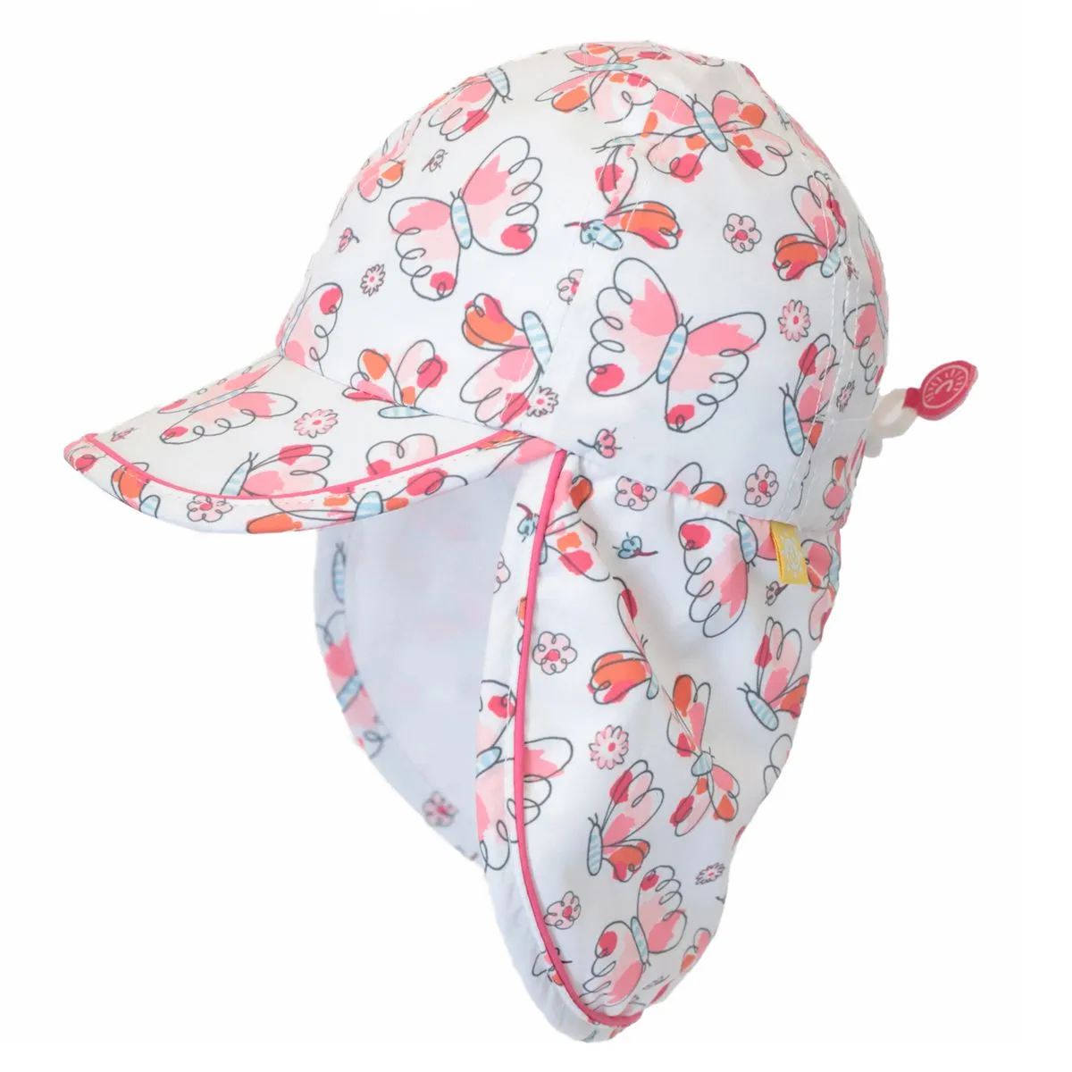 Calikids UV Flap Hat - Butterfly