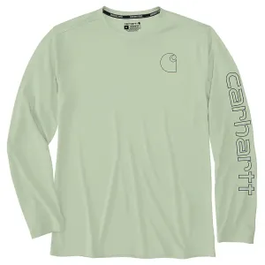 Carhartt Men's Force Sun Defender Lightweight Long-Sleeve Logo Graphic T-Shirt - SALE