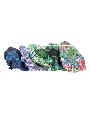Classic Multi-Coloured Shower Cap - Pack of 5