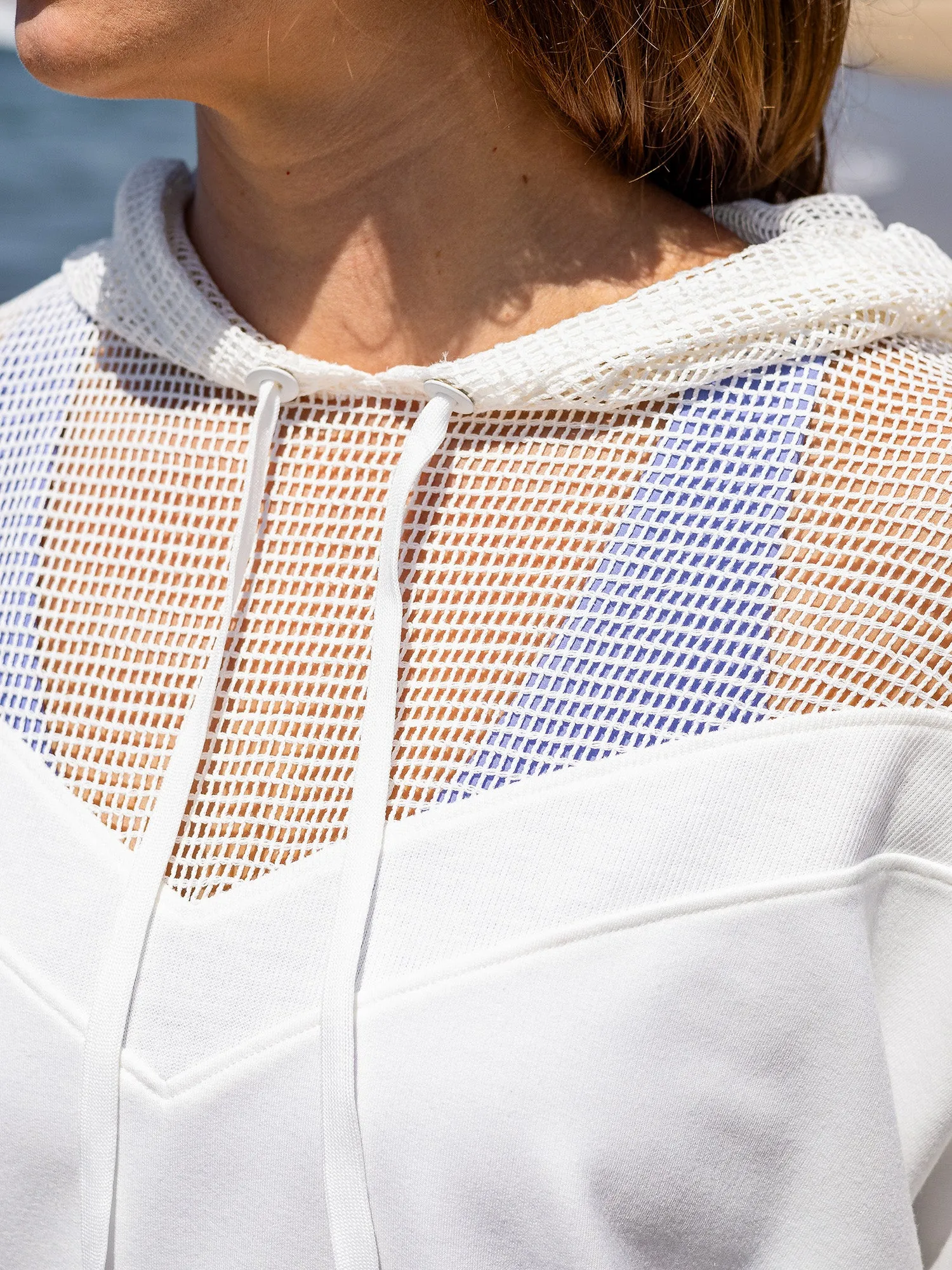 Comforted Mesh Inset Hoodie - FINAL SALE