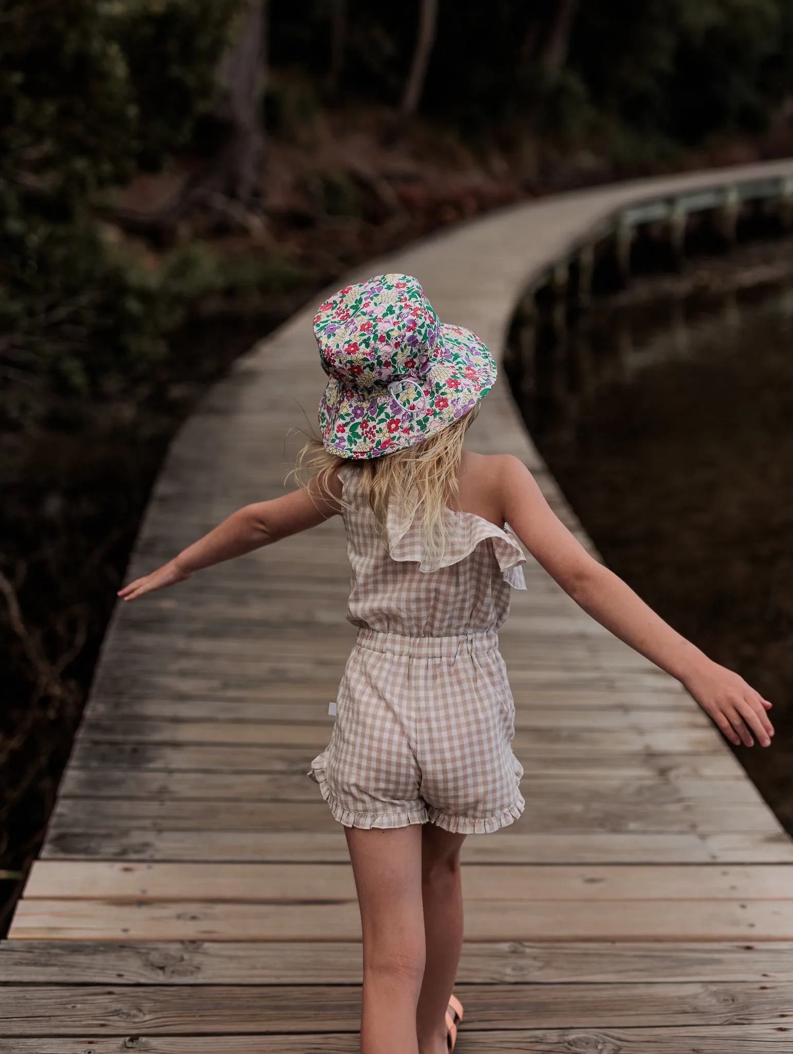 Flora Broad Brim Bucket Hat