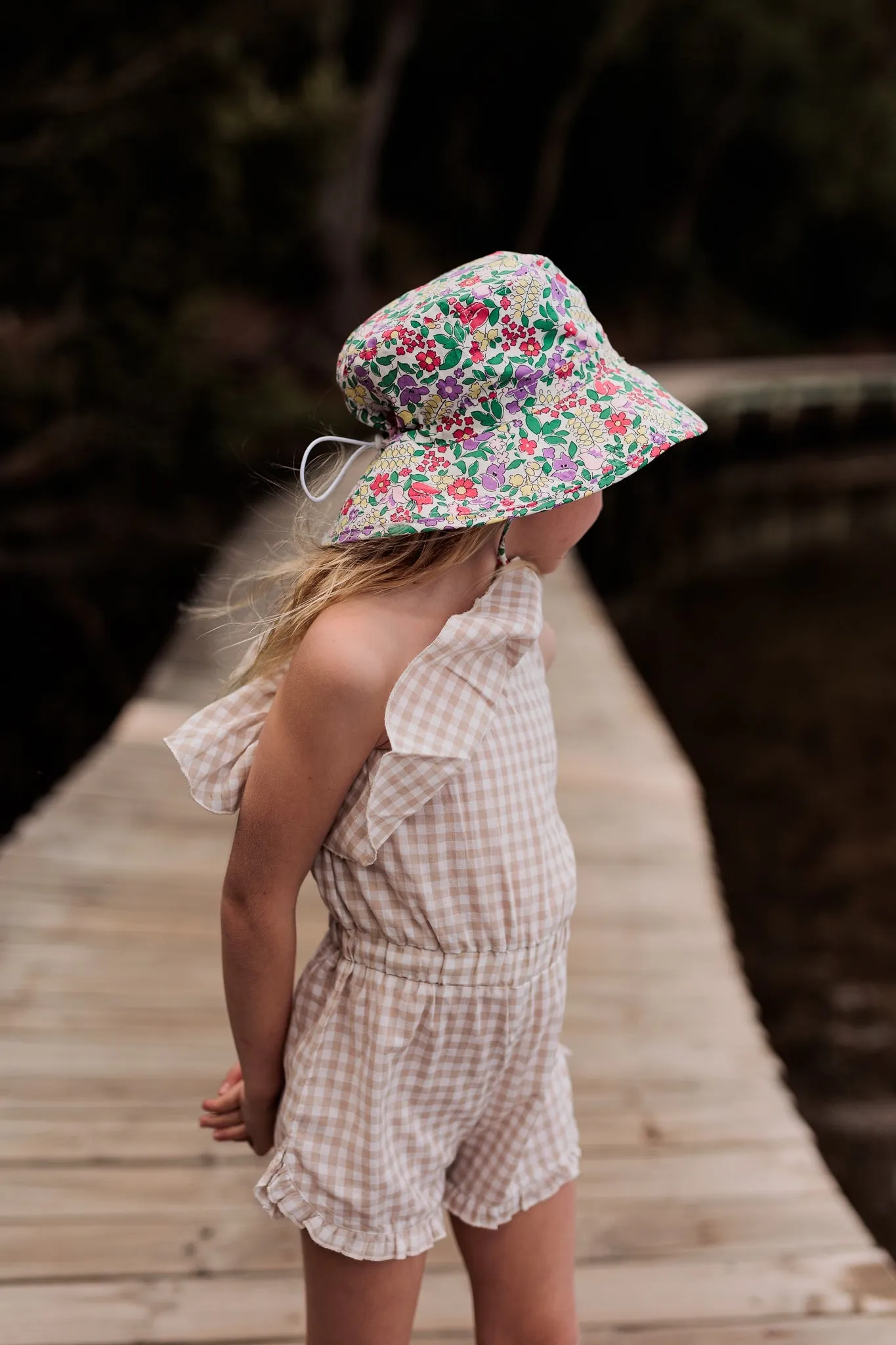 Flora Broad Brim Bucket Hat