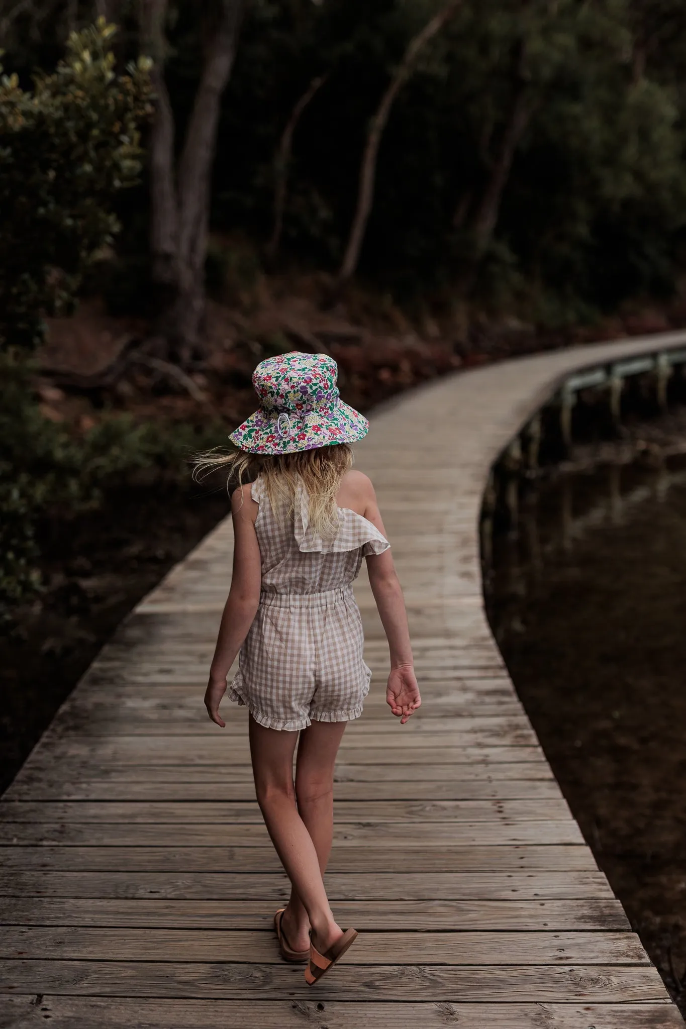 Flora Broad Brim Bucket Hat