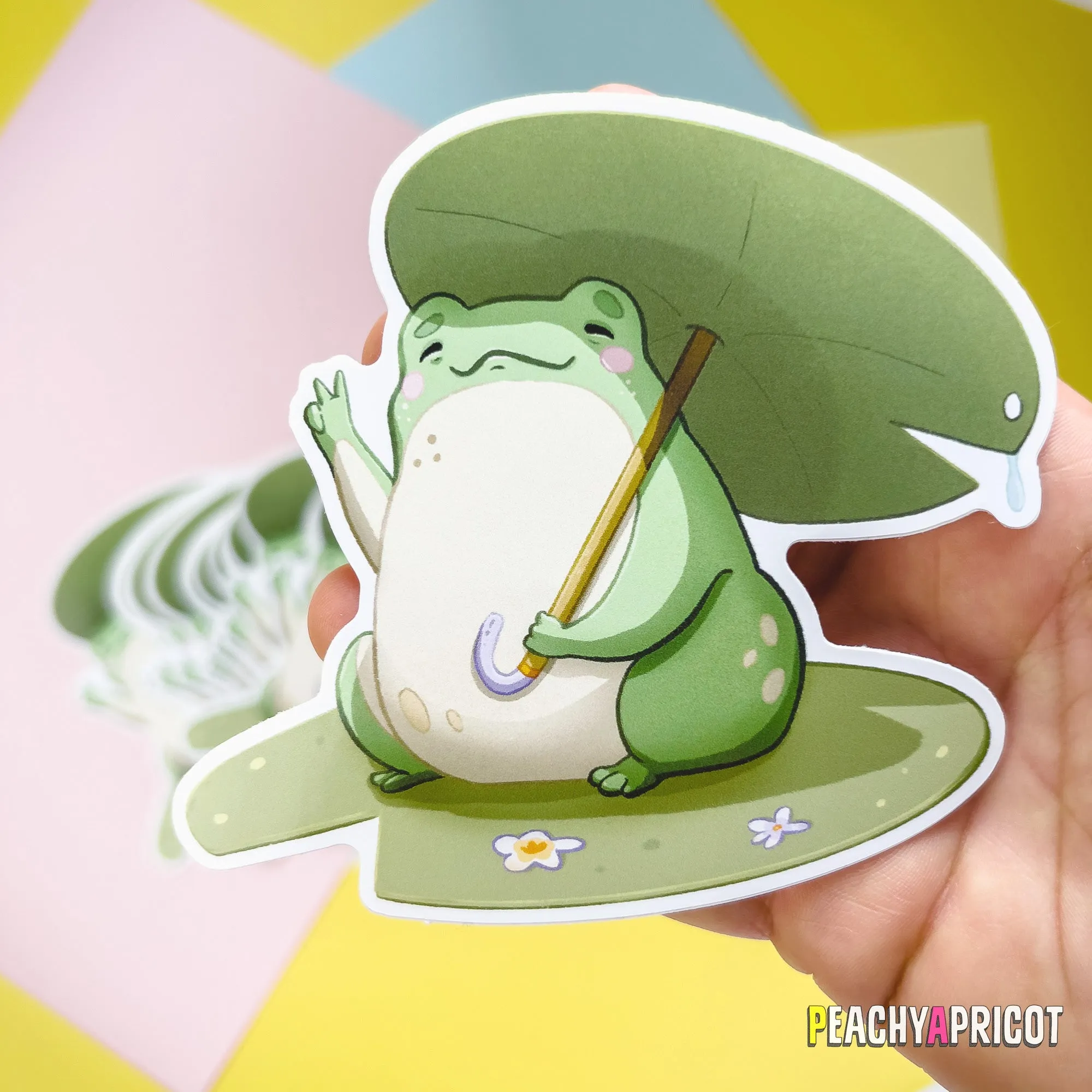 Frog Vinyl Sticker