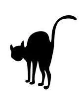 Halloween Vinyl Decal - Bat, Skull, Witch, Cat or Web 3" - 11"
