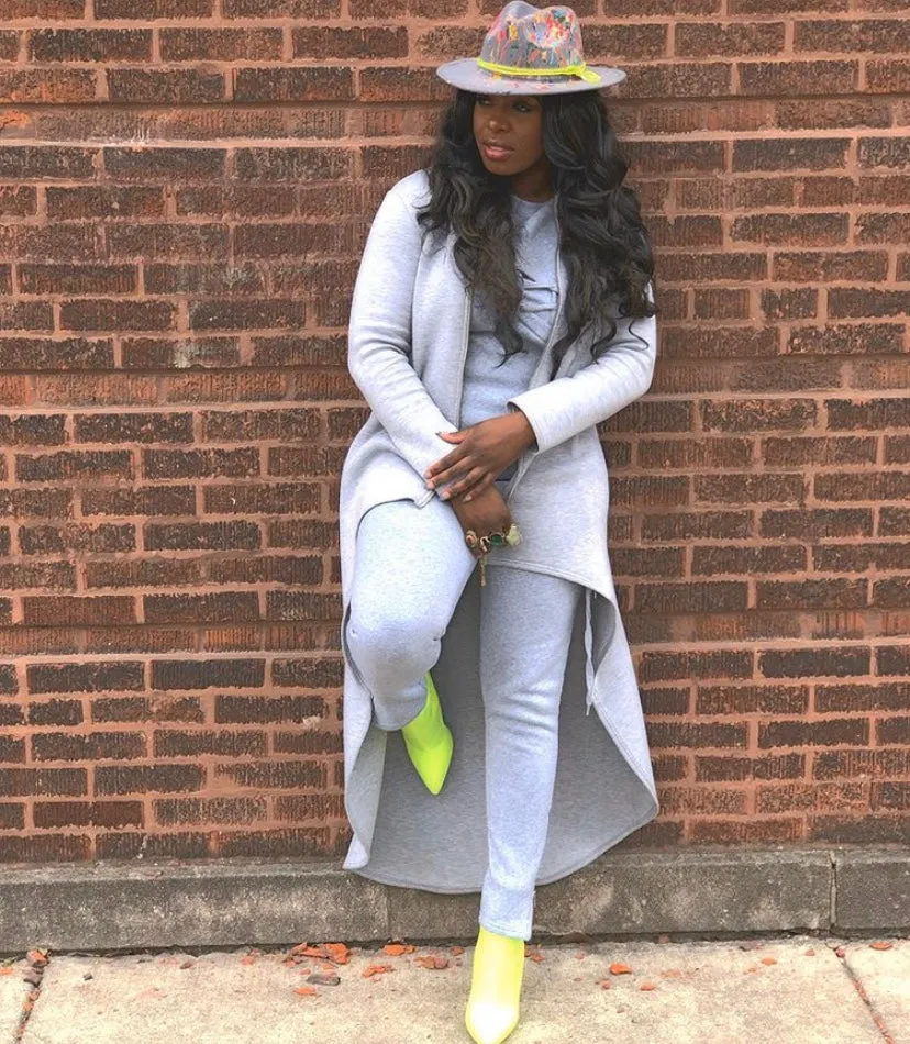 High End Junkie Light Gray and Neon Paint Splattered Hand-painted Fedora
