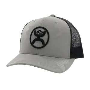 Hooey O Classic Grey Camo/Black Logo Cap