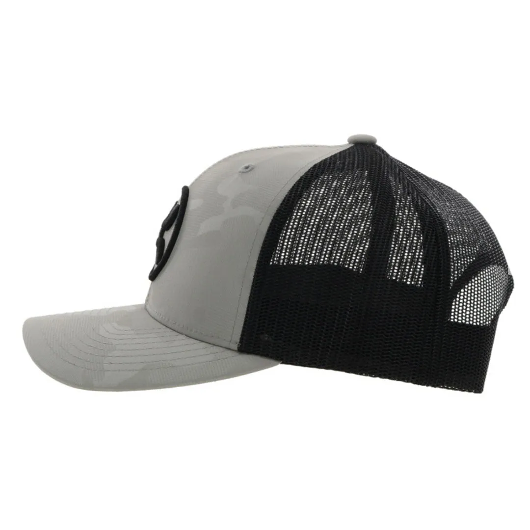 Hooey O Classic Grey Camo/Black Logo Cap