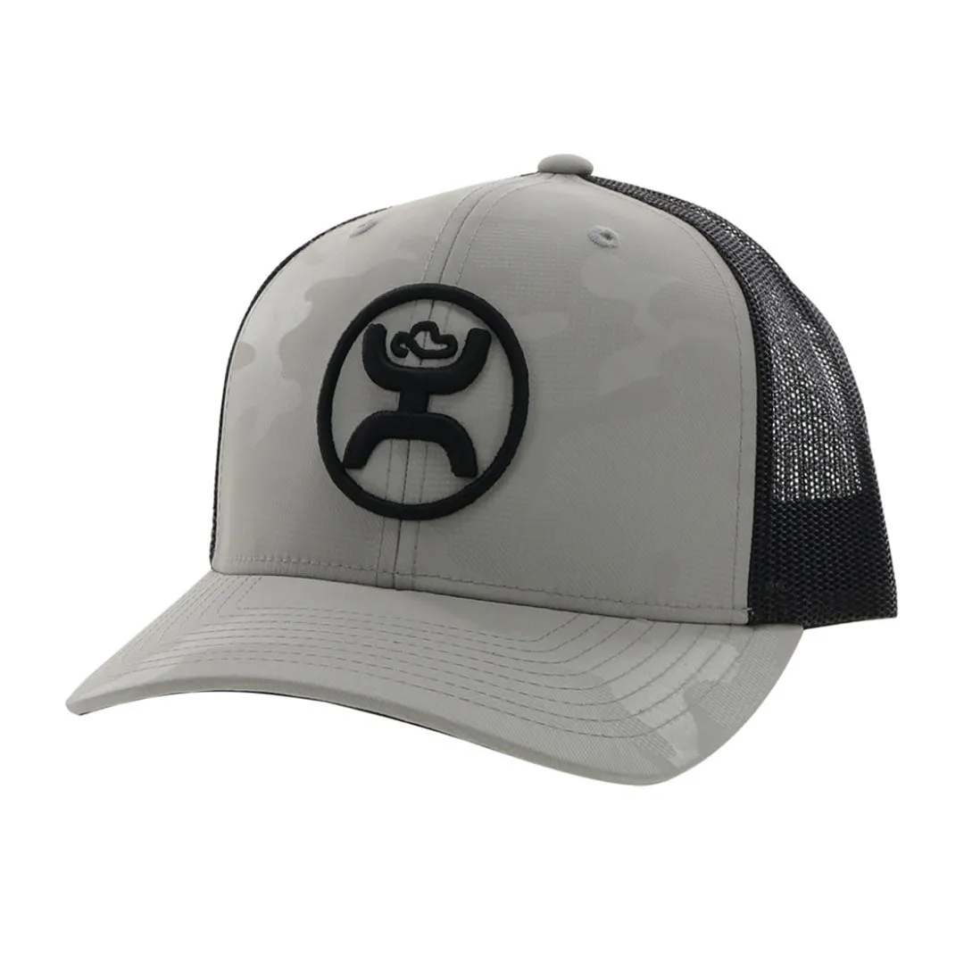 Hooey O Classic Grey Camo/Black Logo Cap