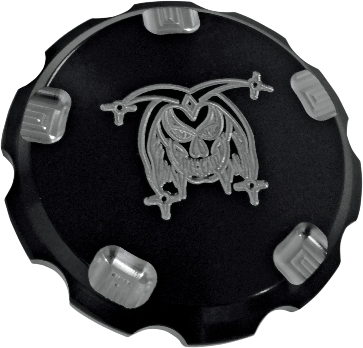 Joker Machine 10-441B Serrated Billet Gas Cap - Joker - Black Anodized