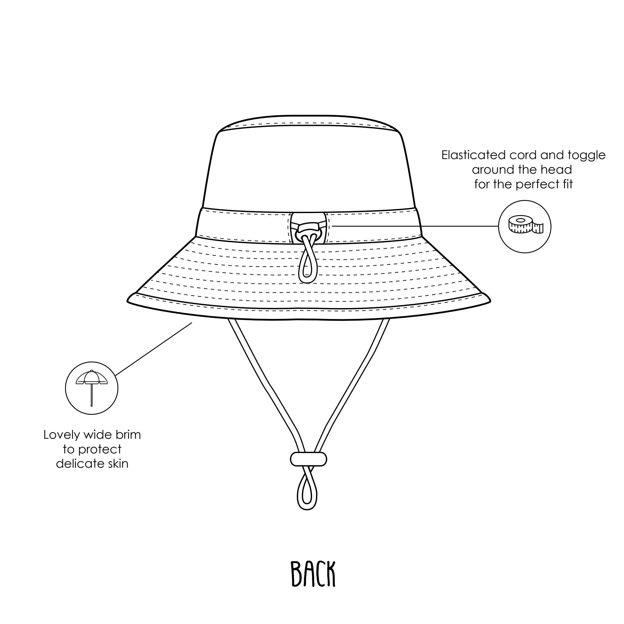 Jurassic Wide Brim  Bucket Hat