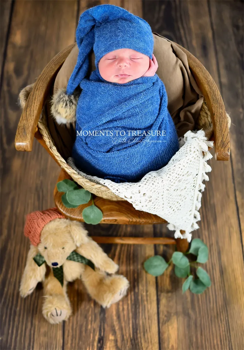 Kate Dark Brown Floor Wood Vinyl Photography Backdrop
