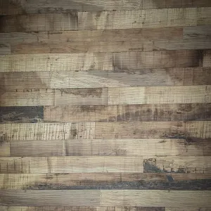 Kate Retro Barn Wood Wall Newborn Vinyl Photography Backdrop Floor