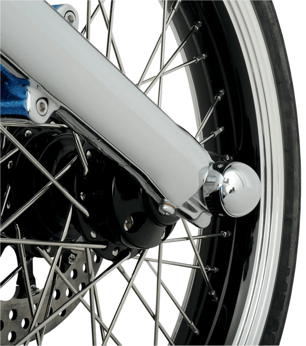 LA Choppers LA-7810-00 Axle Caps - Chrome Dome