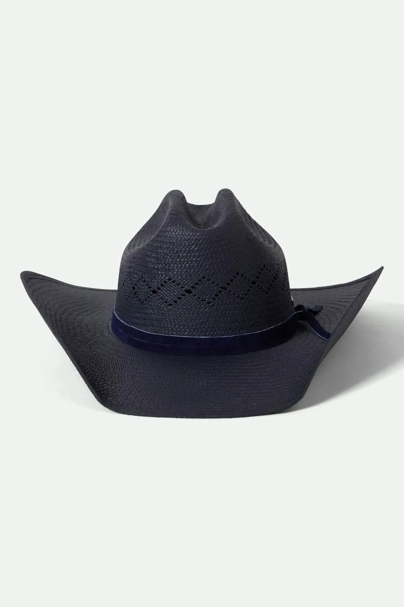 Laredo Panama Straw Cowboy Hat - Navy
