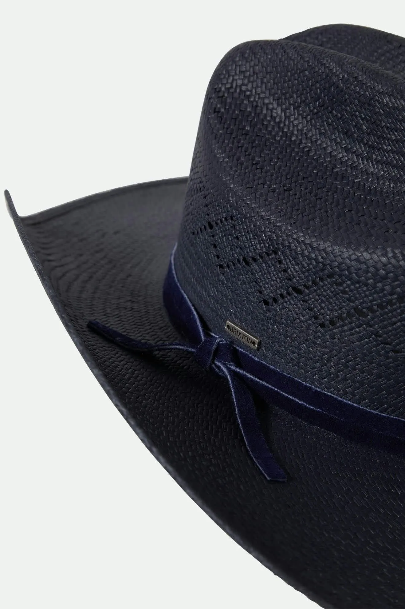 Laredo Panama Straw Cowboy Hat - Navy