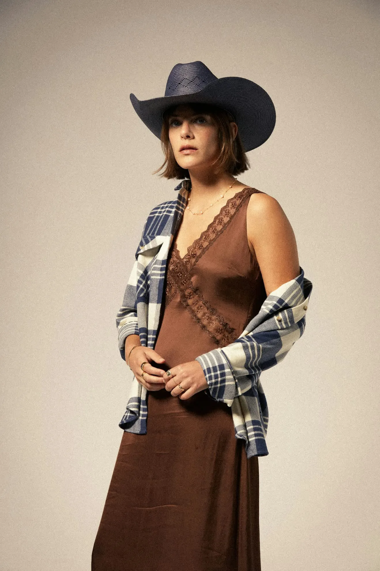 Laredo Panama Straw Cowboy Hat - Navy