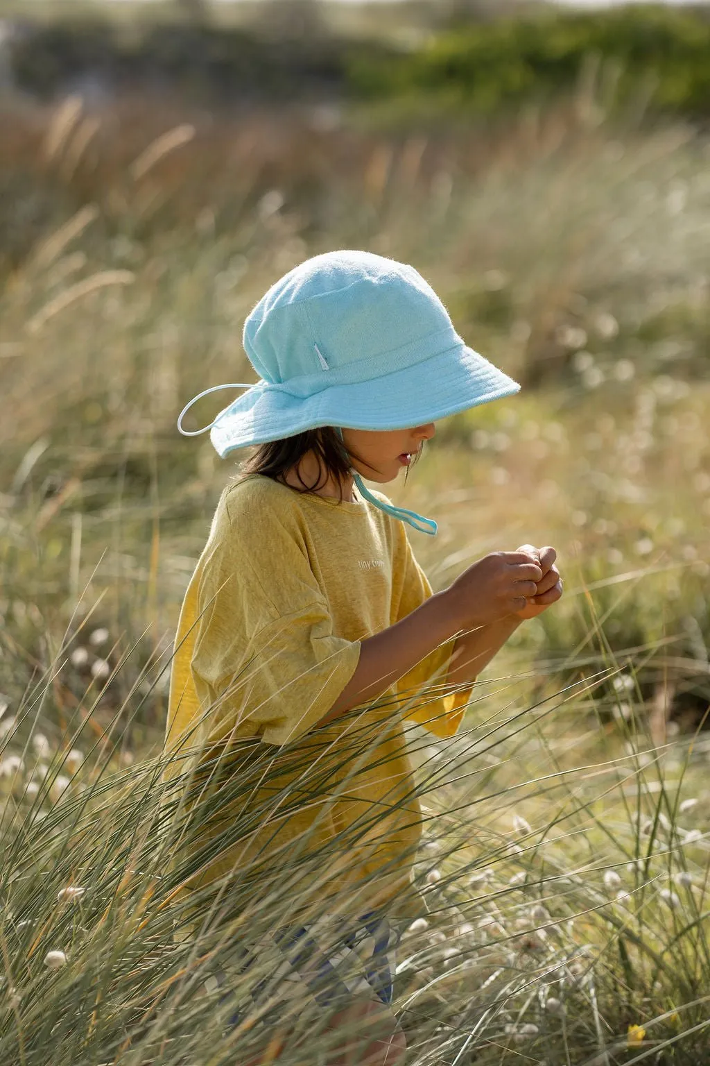 Light Blue Terry Towelling Bucket Hat