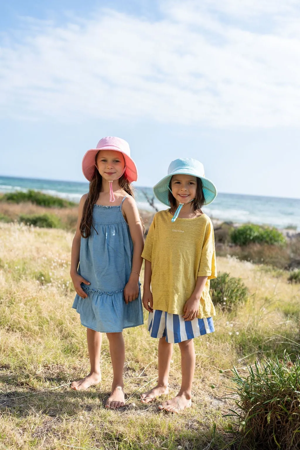 Light Blue Terry Towelling Bucket Hat