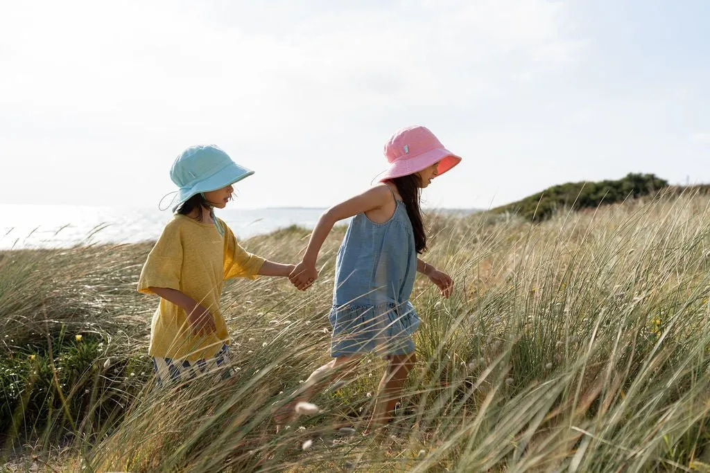 Light Blue Terry Towelling Bucket Hat
