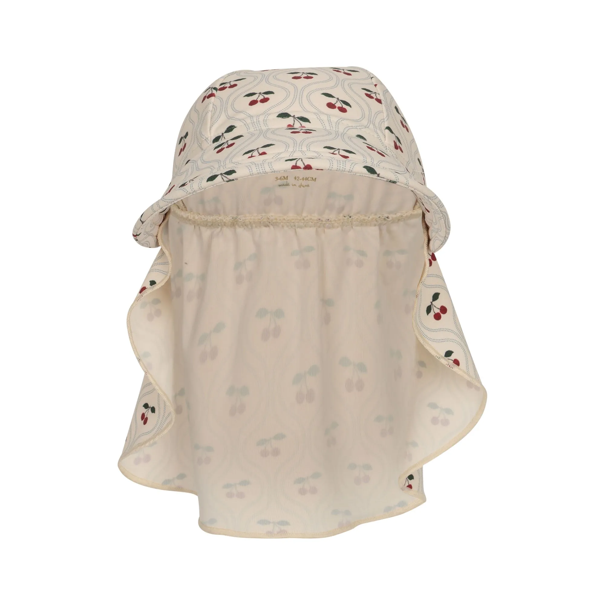 Manuka Frill Sun Hat, Cherry Motif