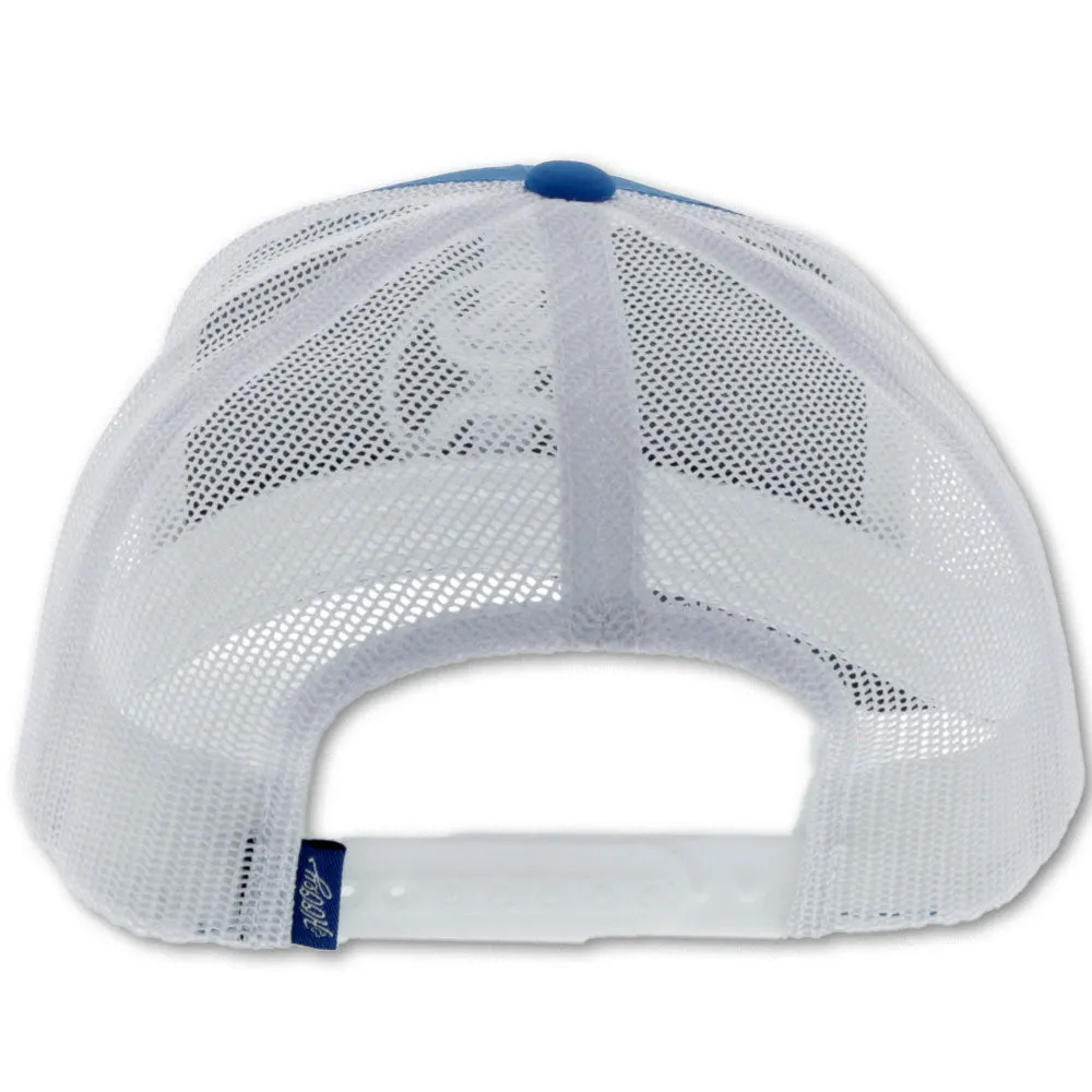 Men's Hooey "O Classic" Hooey Blue / White 6-Panel Trucker with White Logo Cap