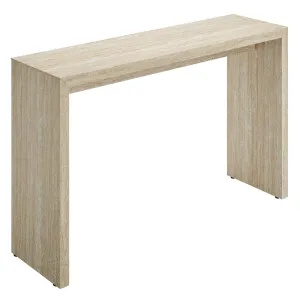MIRELLA FAUX TRAVERTINE CONSOLE TABLE