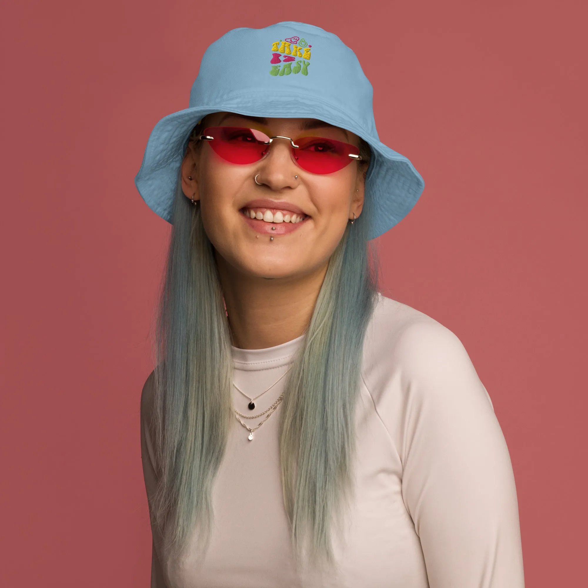 Organic bucket hat - take it easy