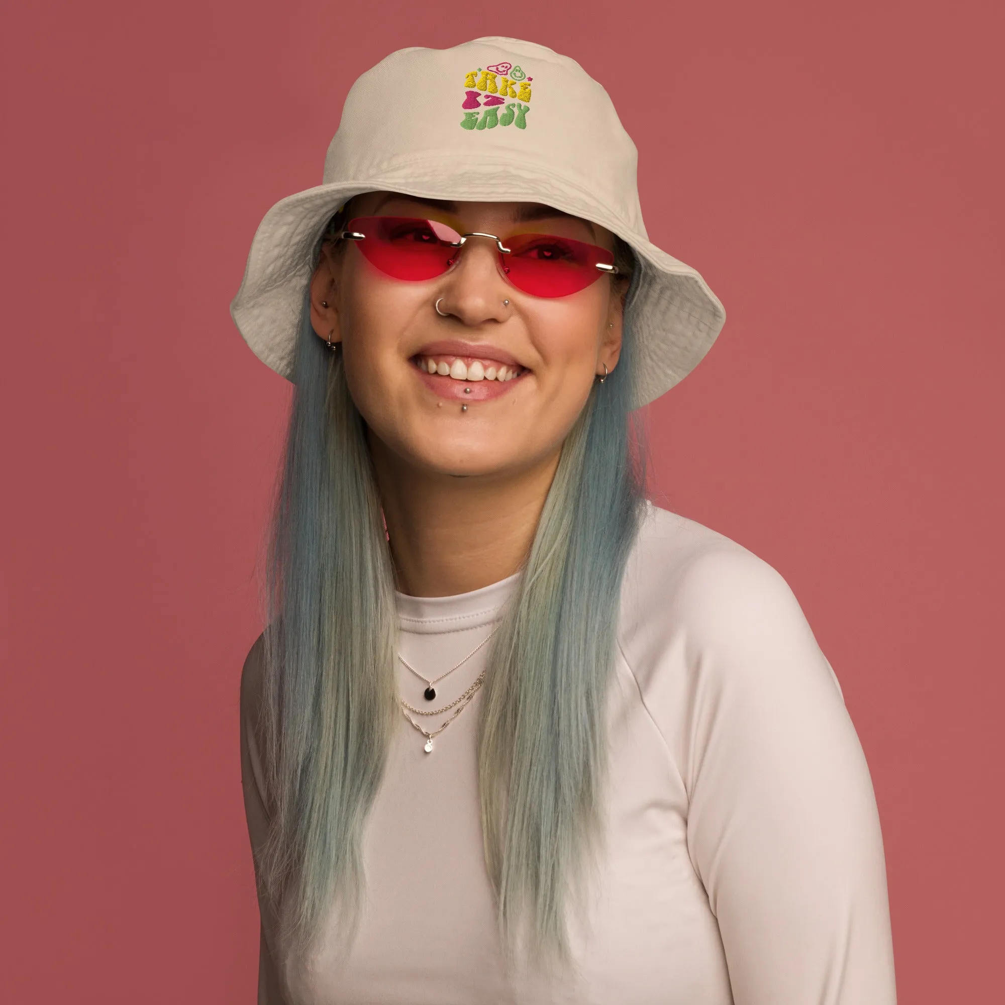 Organic bucket hat - take it easy