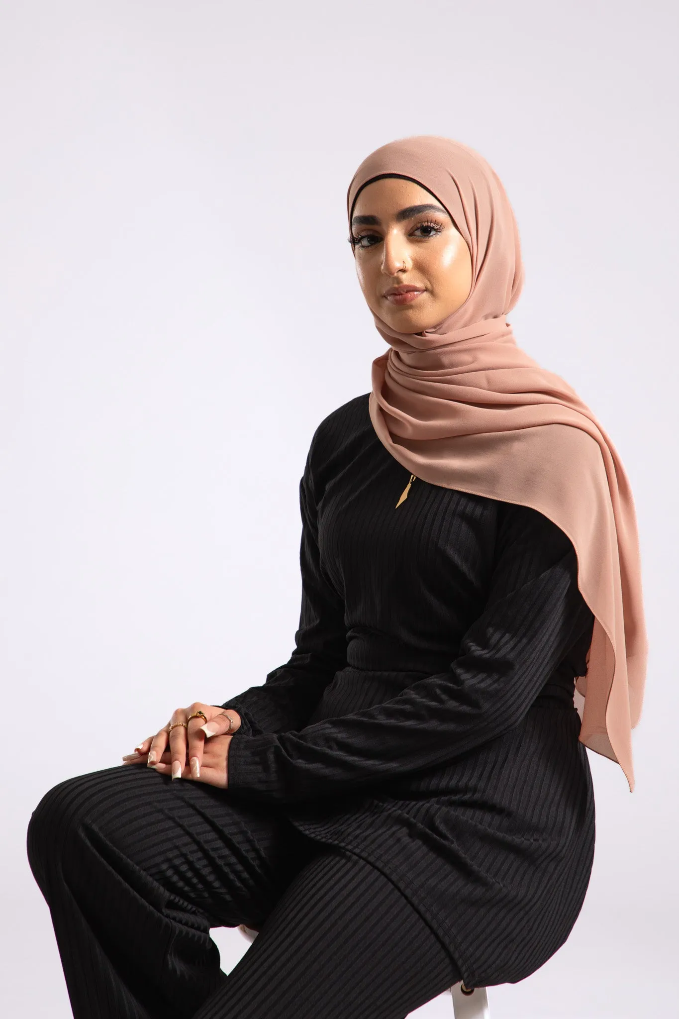 Premium Crepe Chiffon Hijab - Macchiato