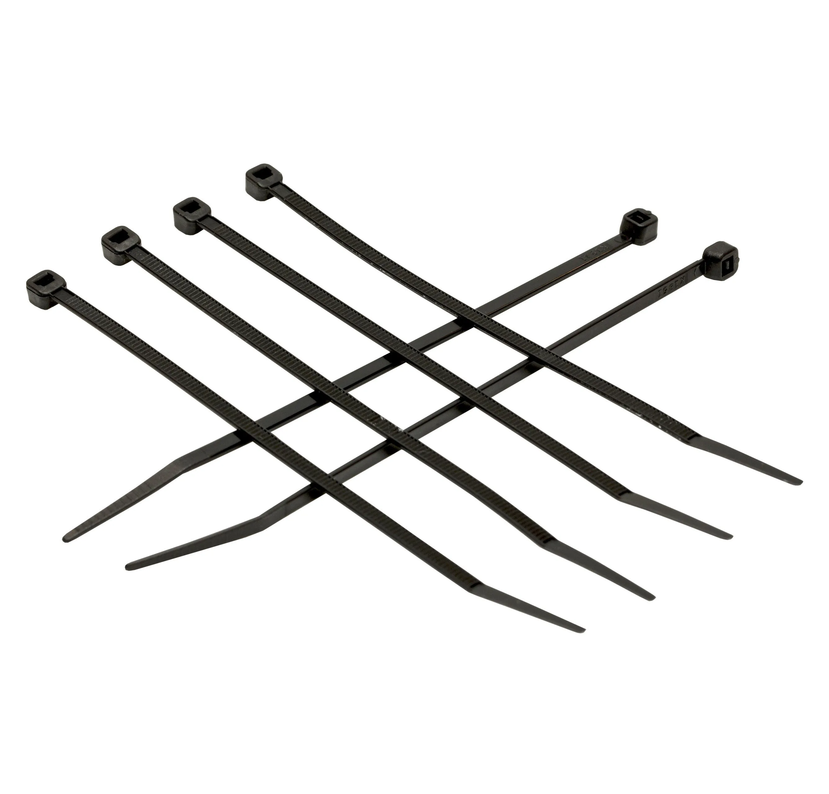 PROFERRED NYLON 66 UV RATED BLACK CABLE TIES 500 pack - 12" 50 LB(0.18"W, 0.06"T)