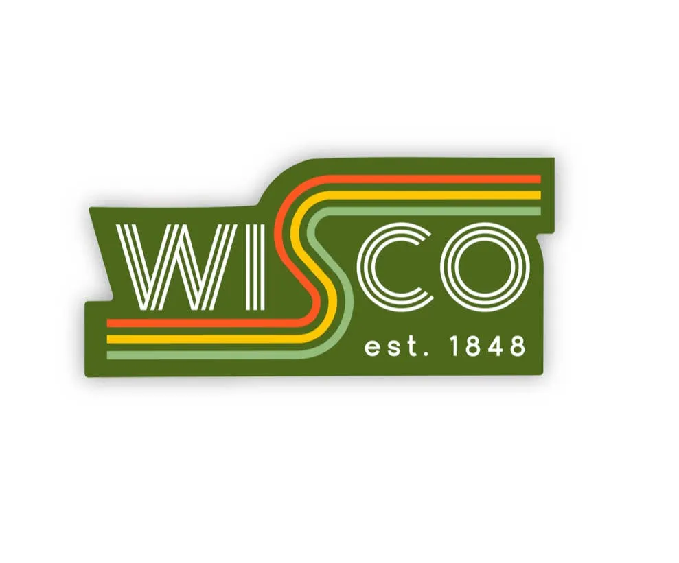 Retro Wisco Vinyl Sticker
