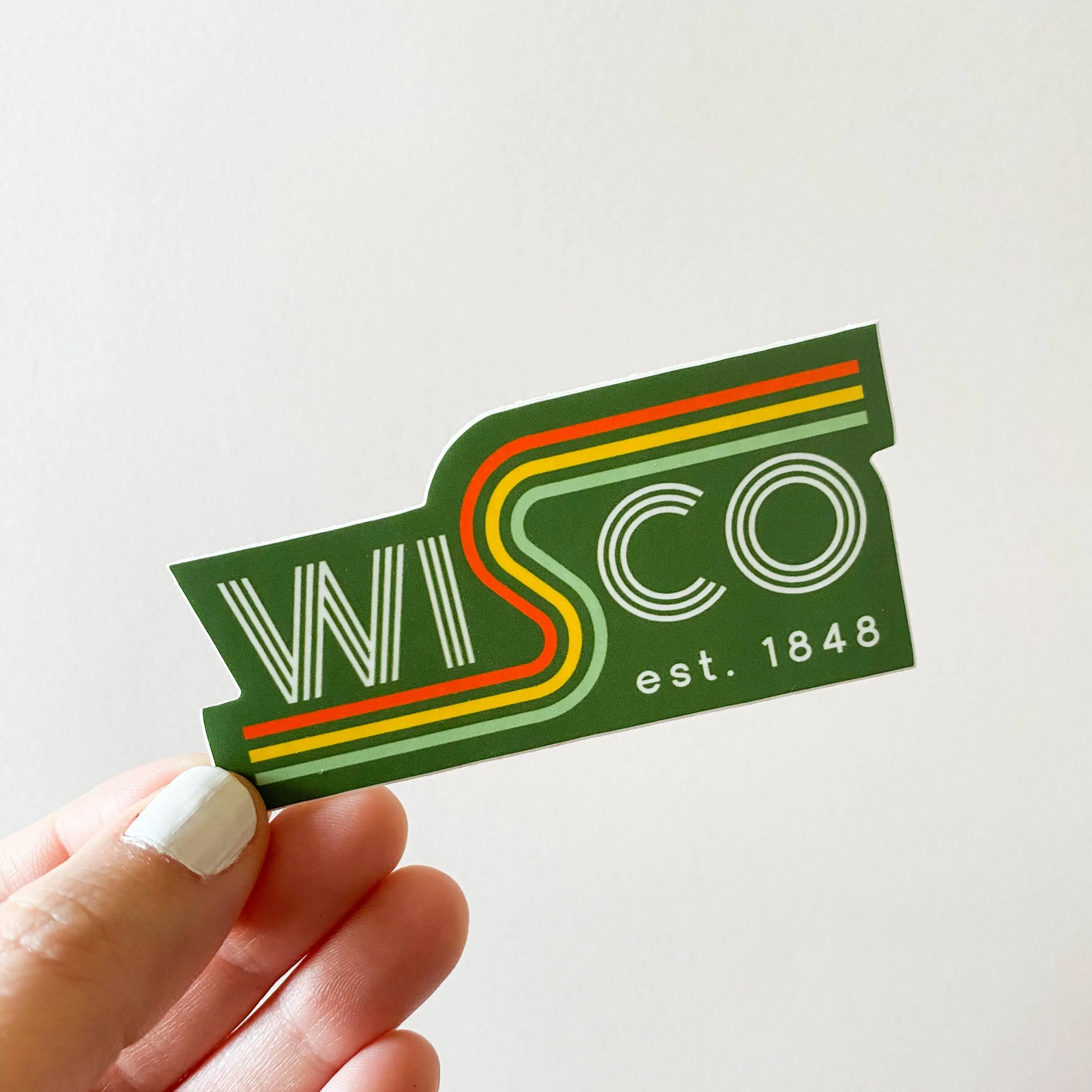 Retro Wisco Vinyl Sticker