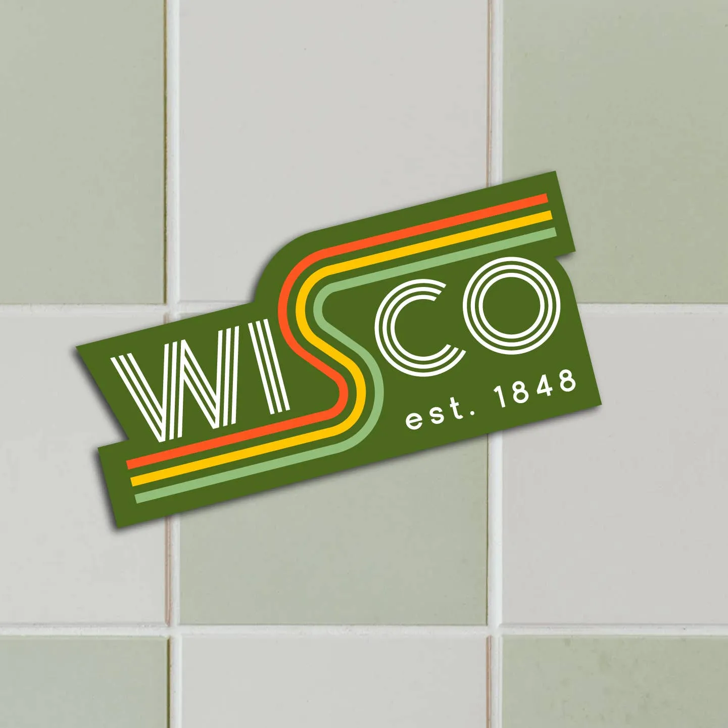 Retro Wisco Vinyl Sticker