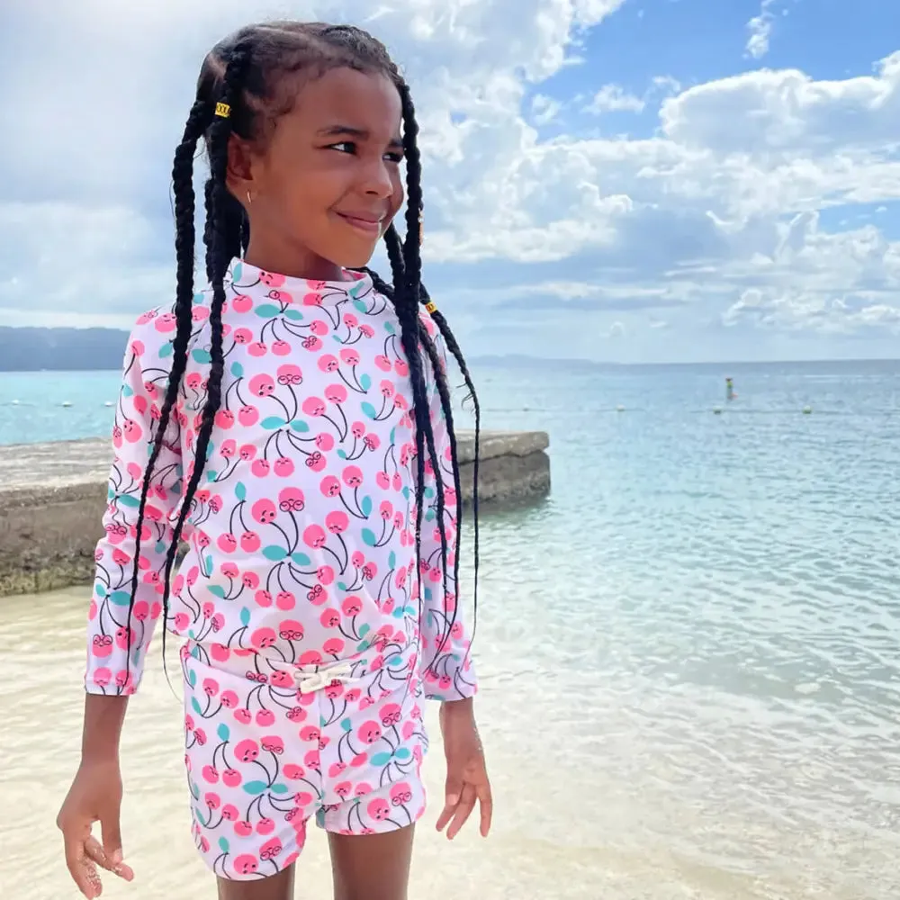 SPLASH - Pink Cherries UV Rash Top