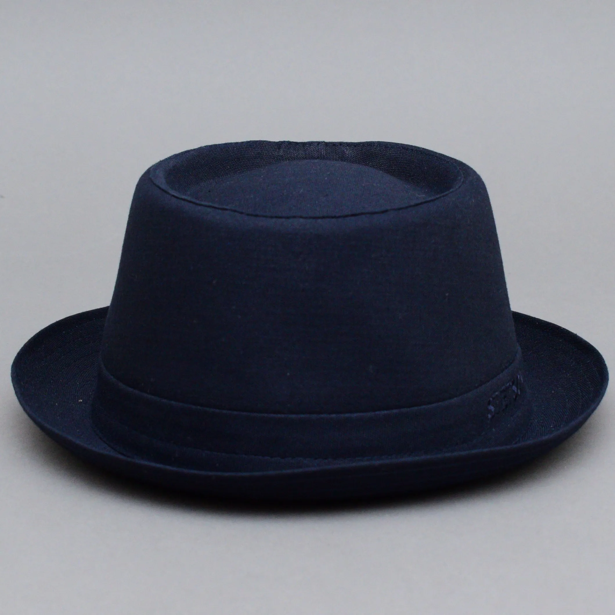 Stetson - Athens Cotton Pork Pie - Fedora Hat - Navy