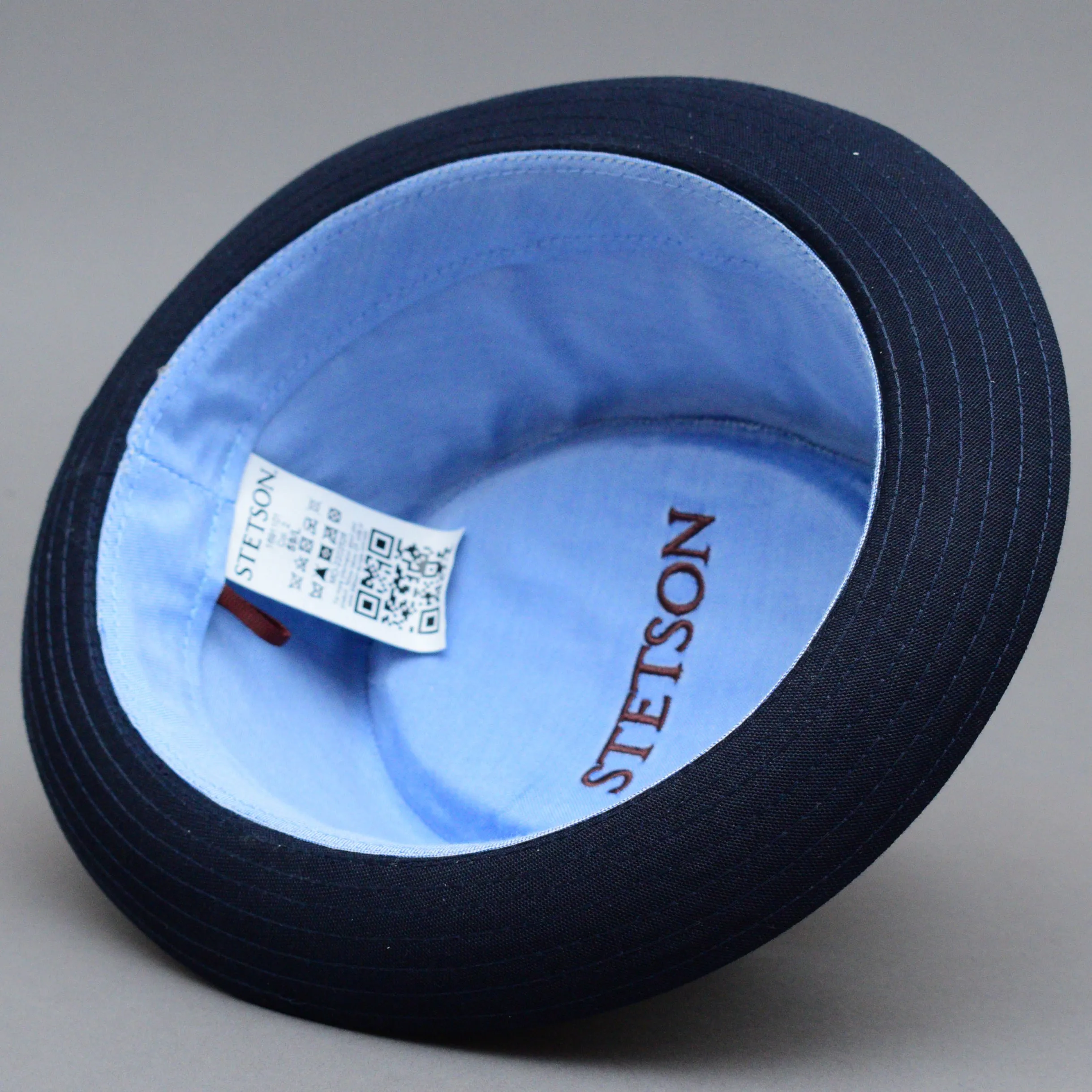 Stetson - Athens Cotton Pork Pie - Fedora Hat - Navy
