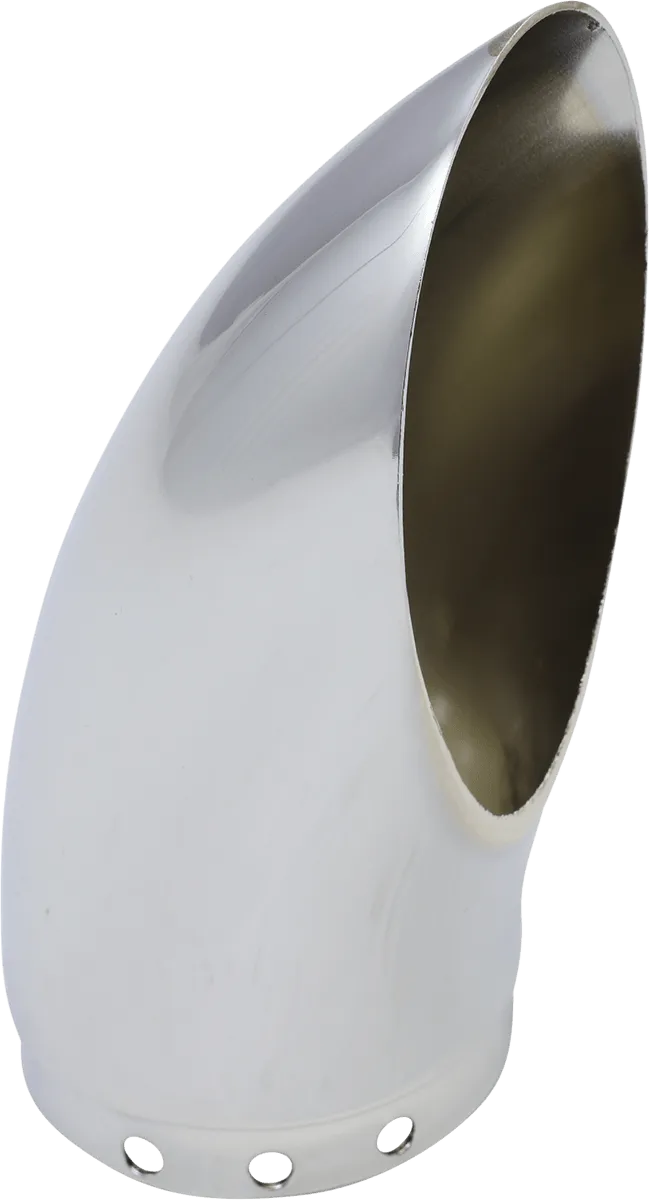 SuperTrapp 108-8022 End Cap - Chrome - Turndown/Out