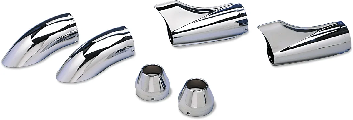 SuperTrapp 108-8022 End Cap - Chrome - Turndown/Out