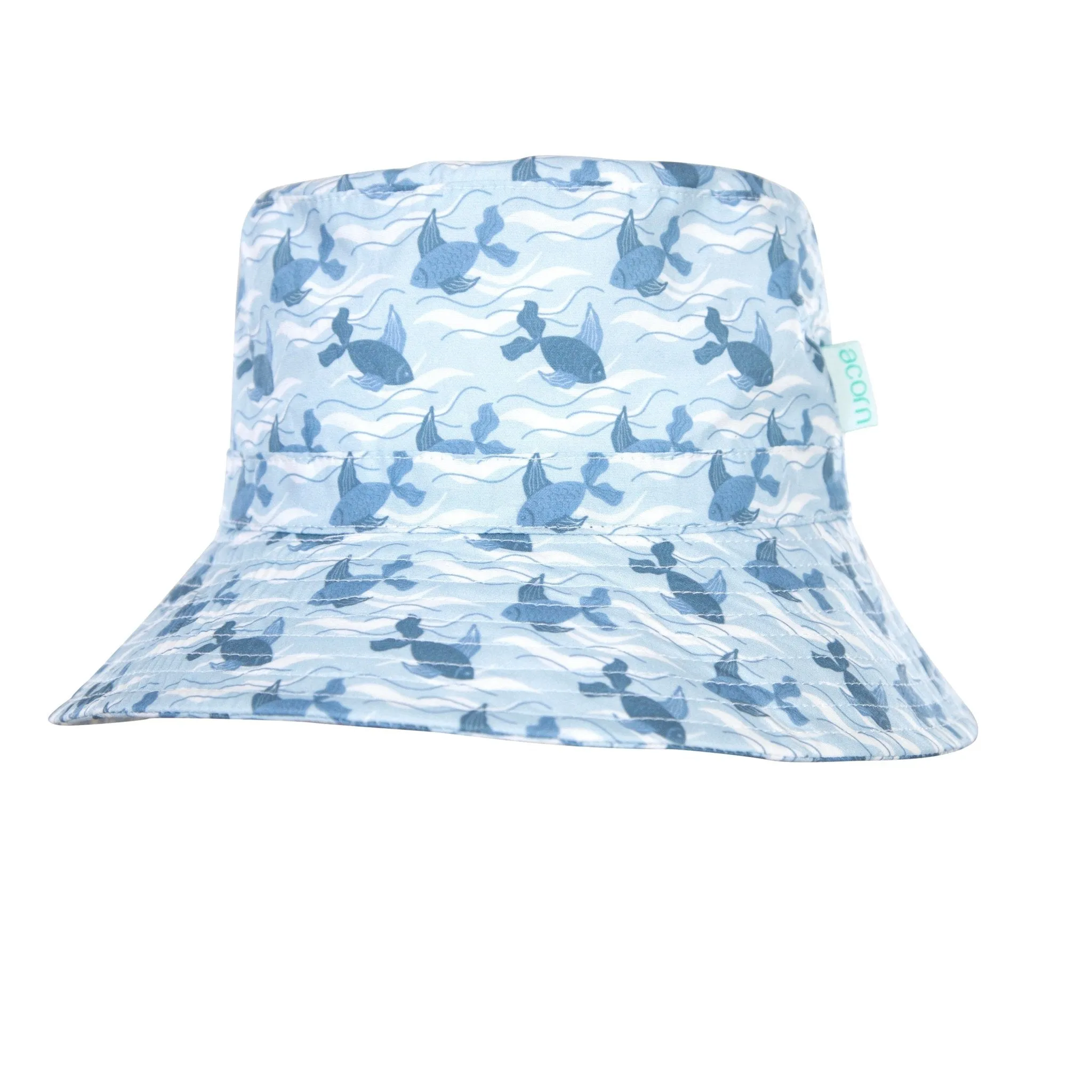 Swimming Fish Wide Brim Bucket Hat