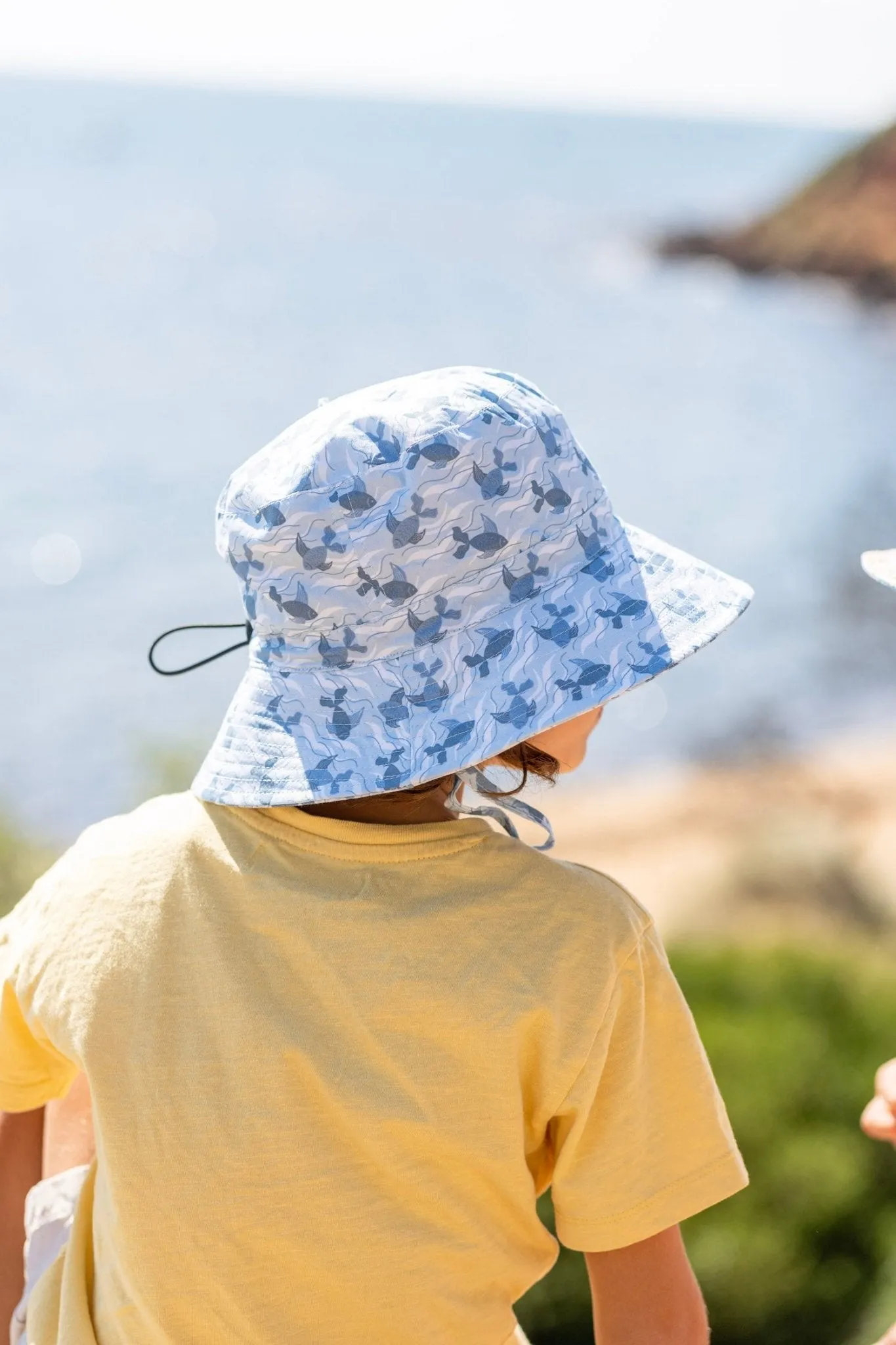 Swimming Fish Wide Brim Bucket Hat