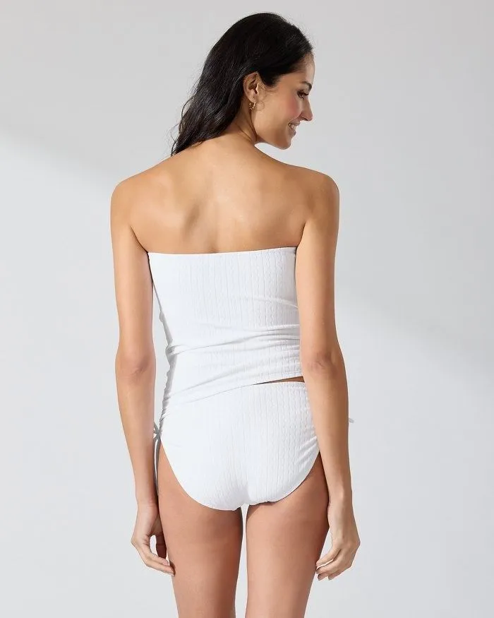 TOMMY BAHAMA- LADIES CABLE BEACH TIE-FRONT TANKINI TOP