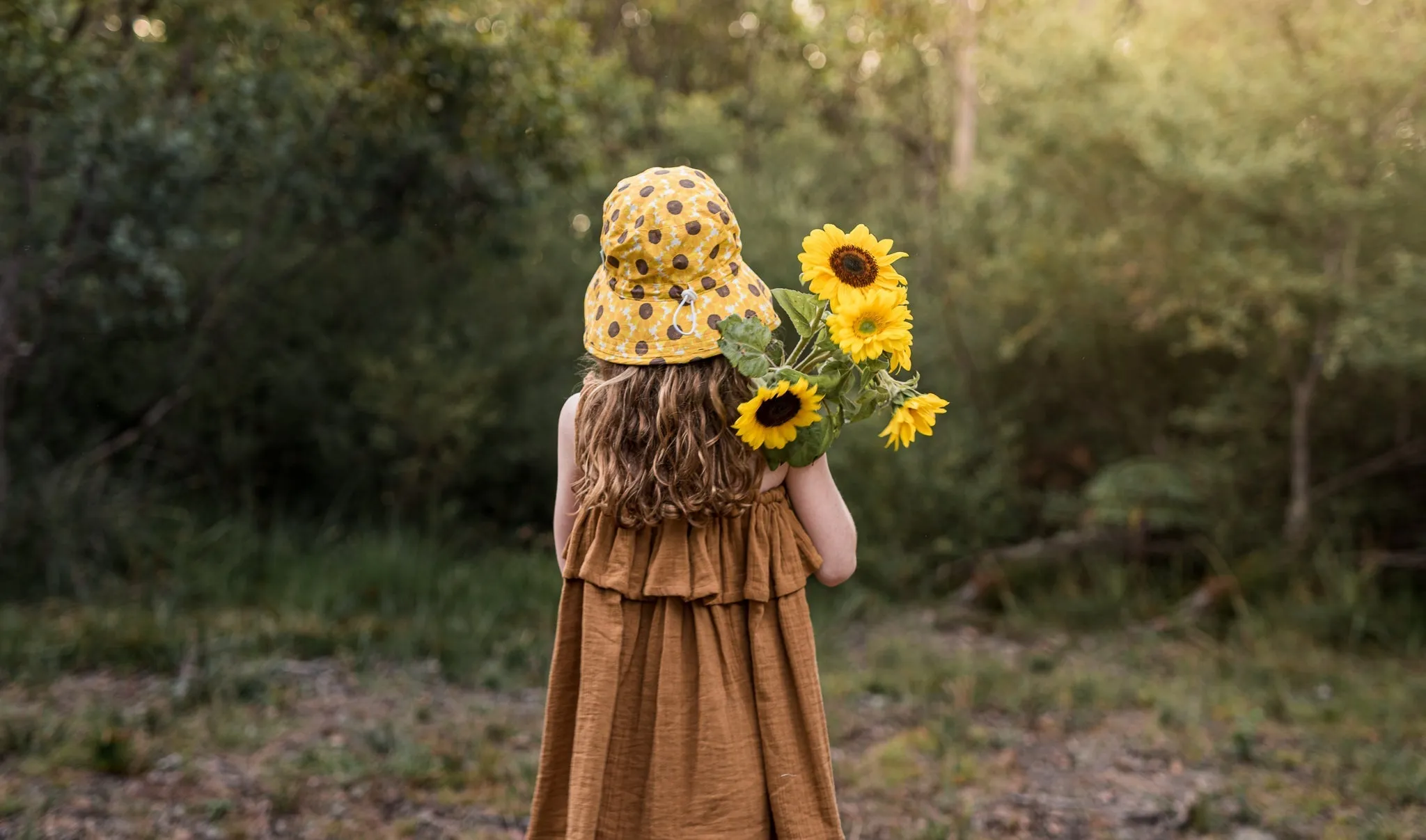 Ukraine Fundraising Sunflower Broad Brim Bucket Hat