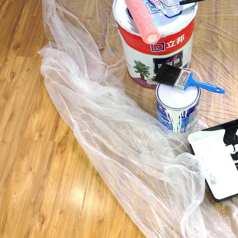 Waterproof and Dust Proof Protect Against Paint Spillage Plastic Cover / Drop Sheet Excellent Coverage for Flooring, Furniture, Electrical Appliances