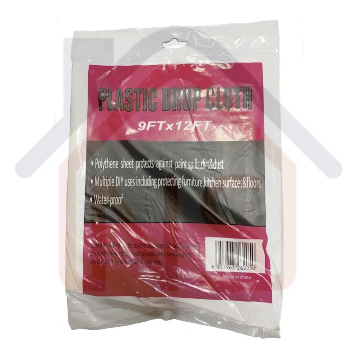 Waterproof and Dust Proof Protect Against Paint Spillage Plastic Cover / Drop Sheet Excellent Coverage for Flooring, Furniture, Electrical Appliances