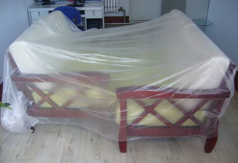 Waterproof and Dust Proof Protect Against Paint Spillage Plastic Cover / Drop Sheet Excellent Coverage for Flooring, Furniture, Electrical Appliances